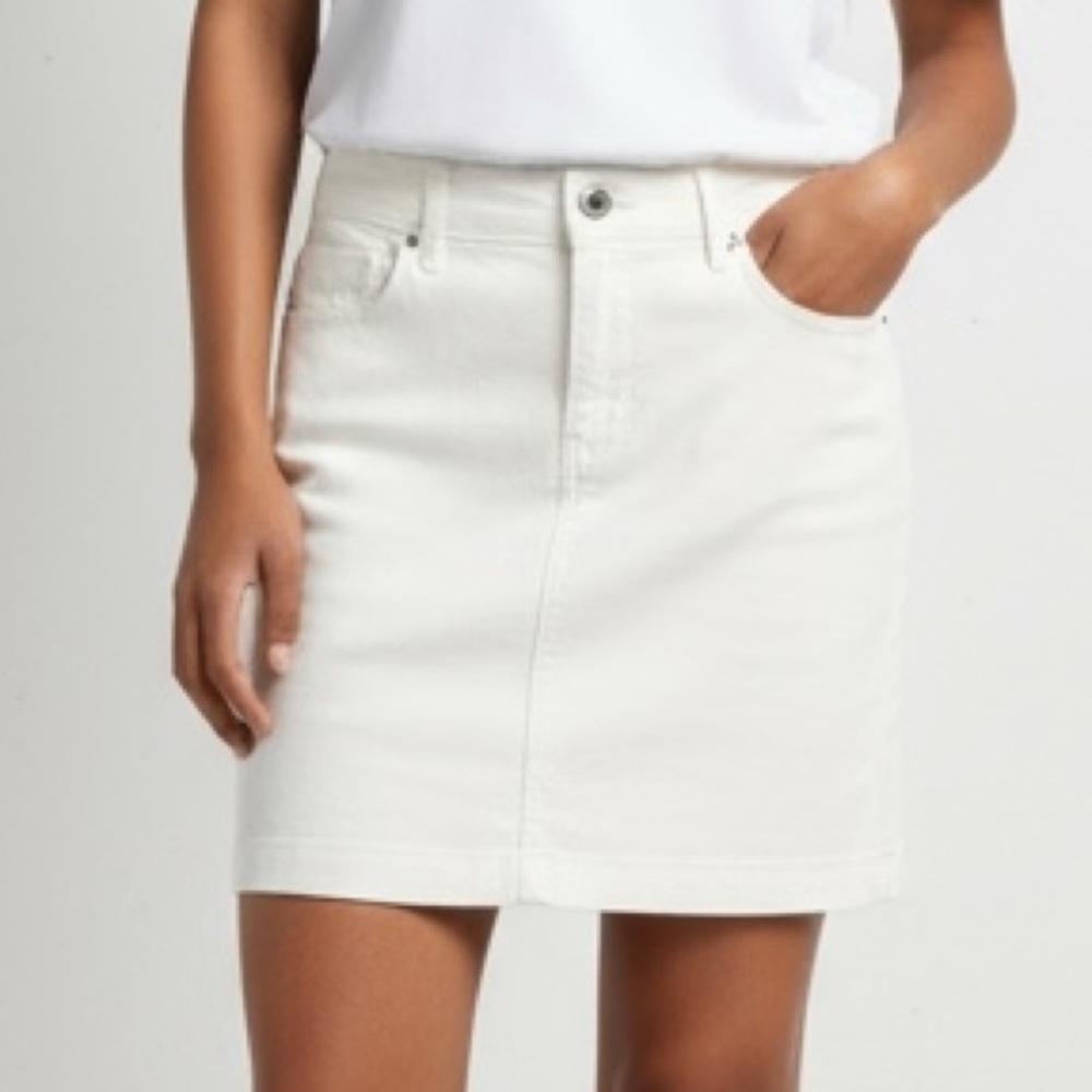 Tommy Hilfiger Cream Mini Skirt